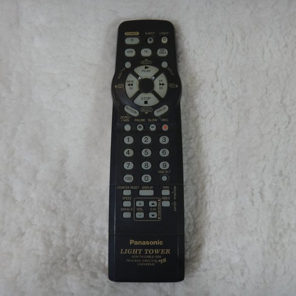 PANASONIC LIGHT TOWER ( LIGHT UP ) TV, VCR, DSS CABLE REMOTE CONTROL - Picture 1 of 4
